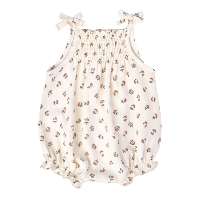 Organic Cotton Floral Romper | Crudo