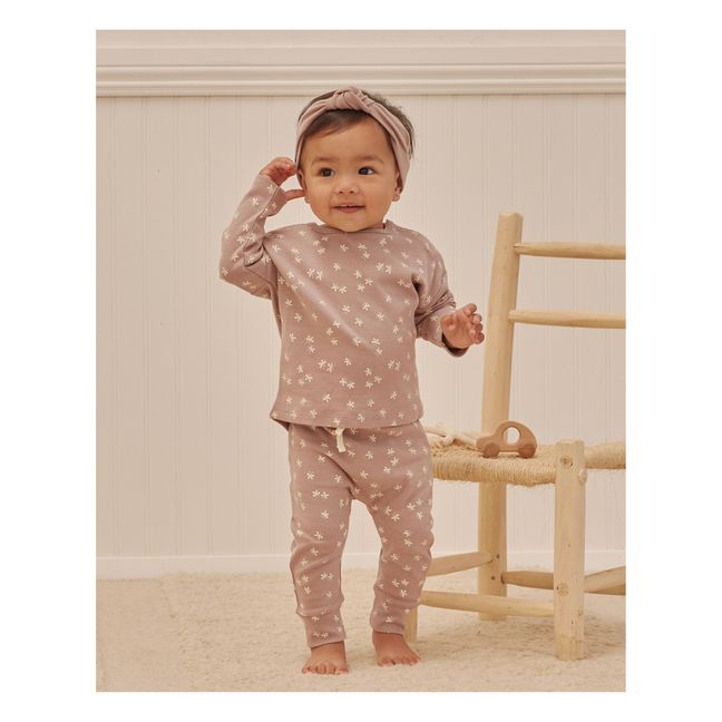 T-Shirt Coton Bio Imprimé | Lilas
