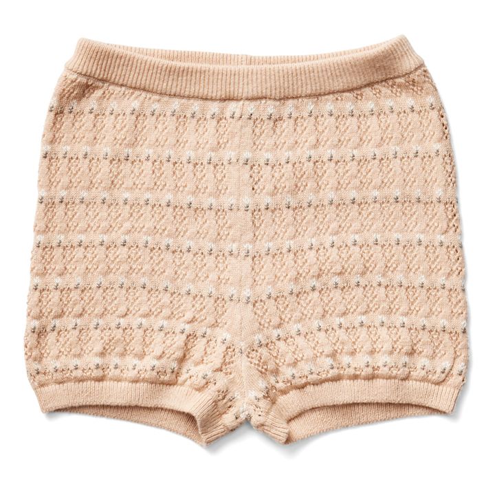 Soor Ploom - Lacey Organic Pima Cotton Openwork Knit Shorts