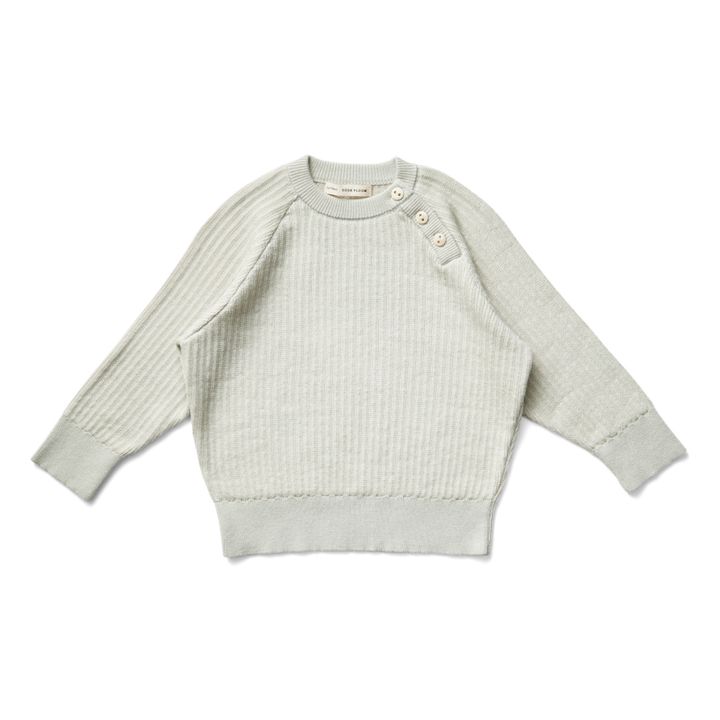 Lou Organic Pima Cotton Sweater | Graublau- Produktbild Nr. 0