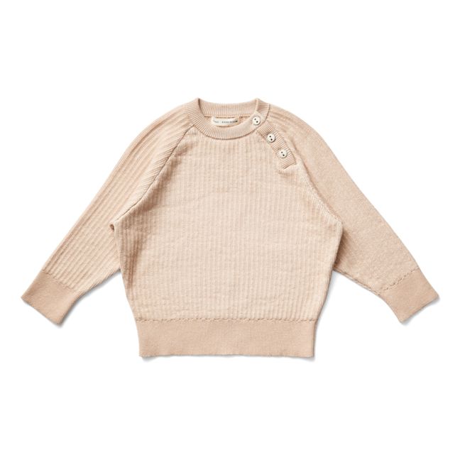 Lou Organic Pima Cotton Sweater | Peach