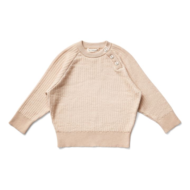 Lou Organic Pima Cotton Sweater | Pfirsichfarben- Produktbild Nr. 0