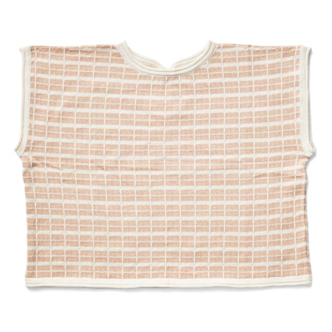 Top Maille Coton Pima Bio Iris | Rose pêche