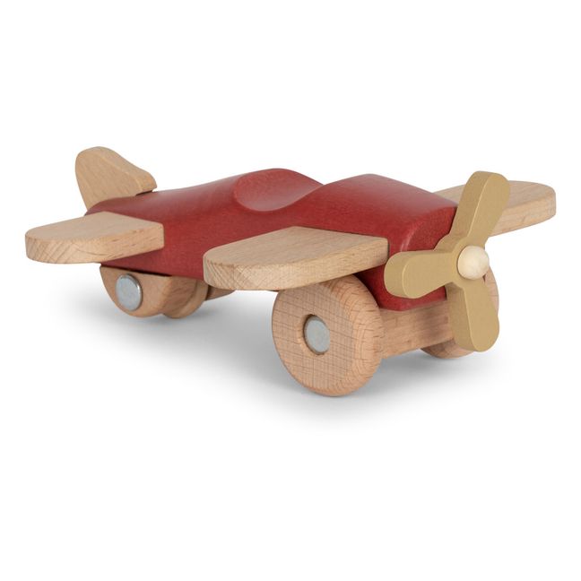Wooden Plane | Rouge coquelicot