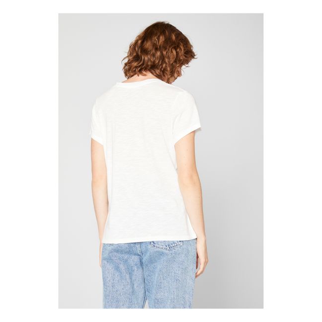 T-shirt Col U Jacksonville | Blanc