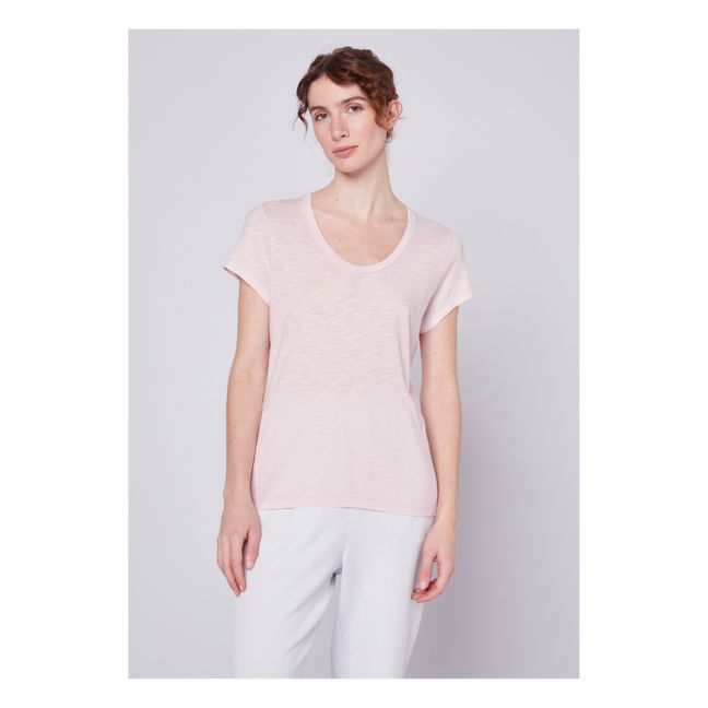 Jacksonville U-Neck T-Shirt | Rosa confetto