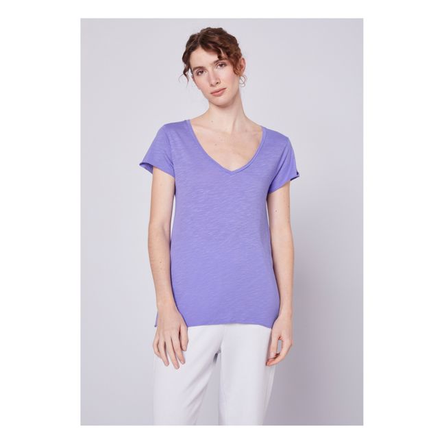 Jacksonville V-Neck T-Shirt | Violett