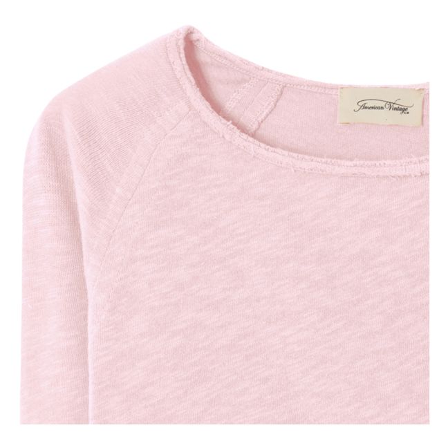 T-shirt Manches Longues Col Bateau Sonoma | Rosa confetto