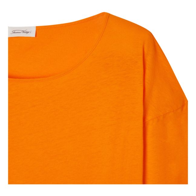 T-shirt Manches Longues Col Rond Aksun | Naranja