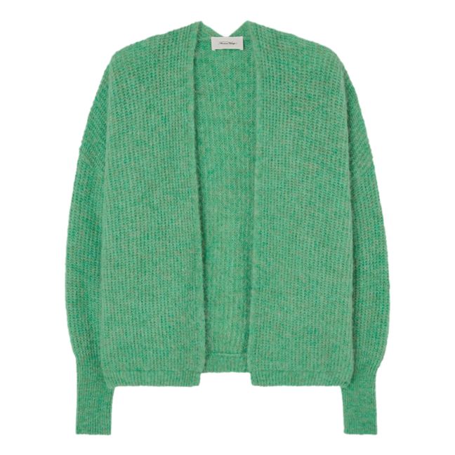East Alpaca Wool Shawl Collar Cardigan | Green