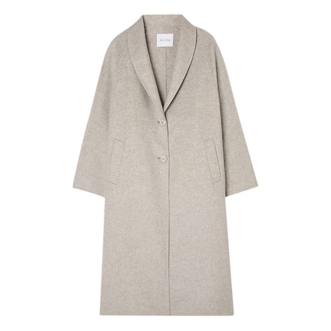 Dadoulove Ample Long Wool Coat | Grigio chiné chiaro