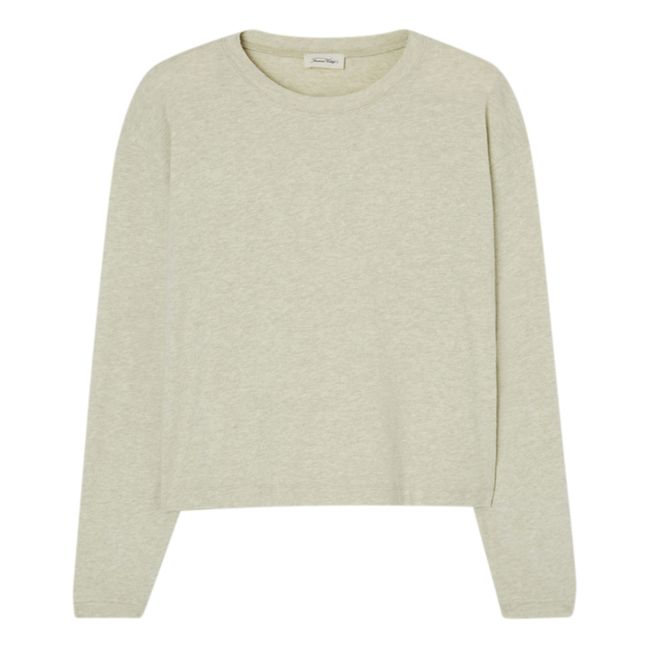 Ypawood Long Sleeve Boat Neck T-Shirt | Verde tiglio