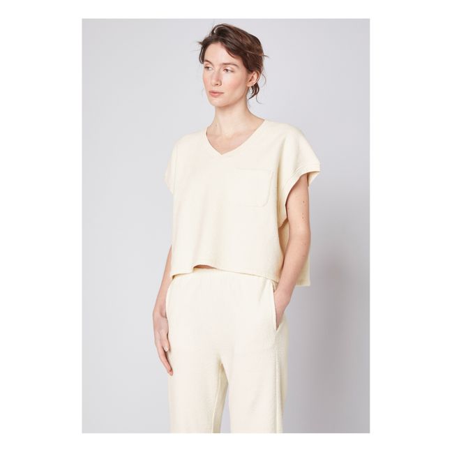 Bobypark Organic Cotton V-Neck T-Shirt | Crudo