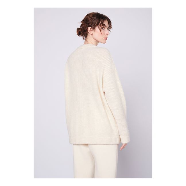 Cárdigan East Alpaca | Crudo color natural