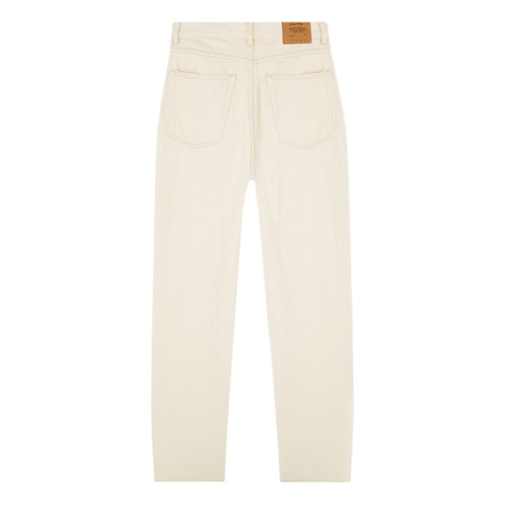 Tineborow High-Waisted Straight Leg Jeans | Ecru- Immagine del prodotto n°3