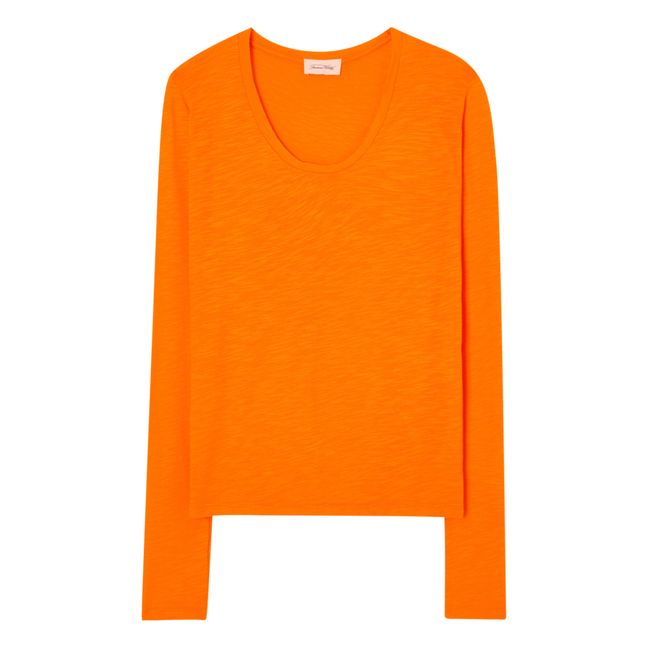 Jacksonville Long Sleeve U-Neck T-Shirt | Naranja