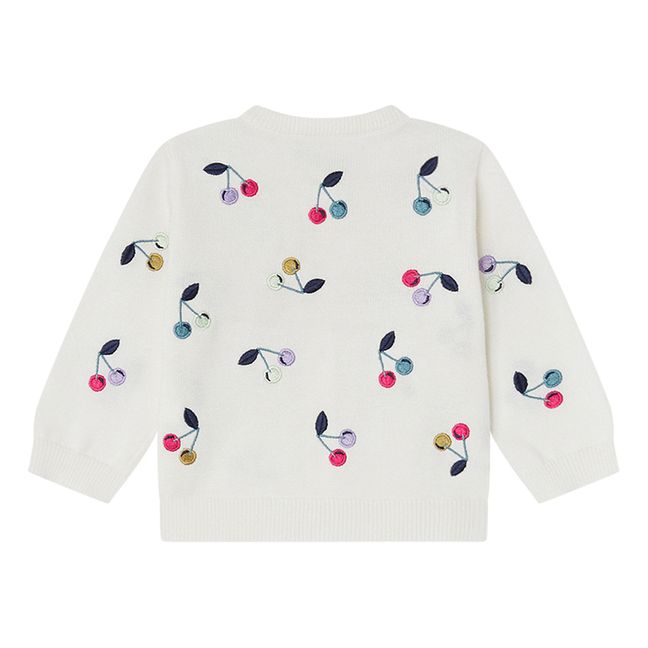 Claudie Embroidered Cherry Cardigan | Seidenfarben
