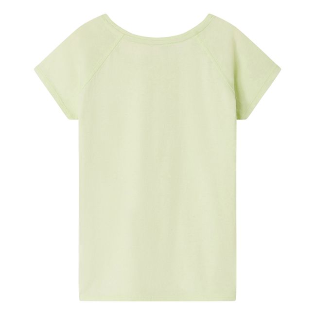Asmae Embroidered T-Shirt | Green water