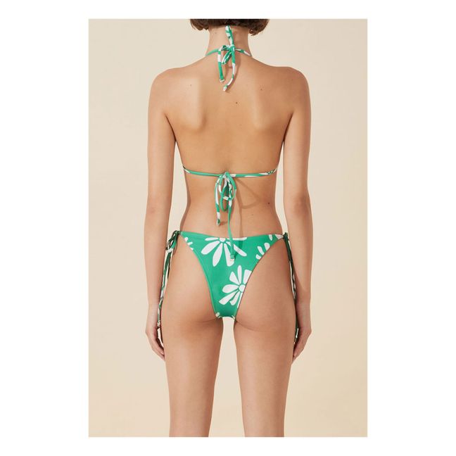 Reversible Floral Bikini Top | Verde