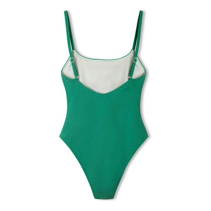 Zulu & Zephyr Terry Cloth One Piece Swimsuit Green Smallable