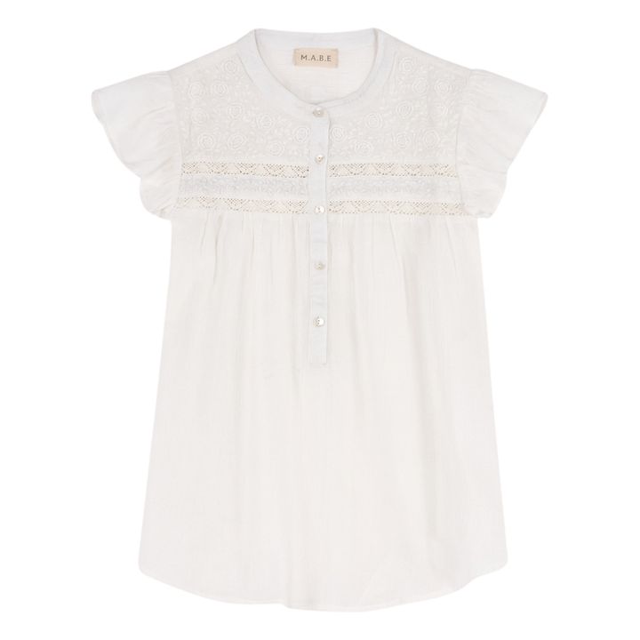 Tali Embroidered Top | Bianco- Immagine del prodotto n°0