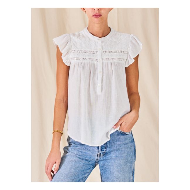 Top Tali Broderies | Blanc