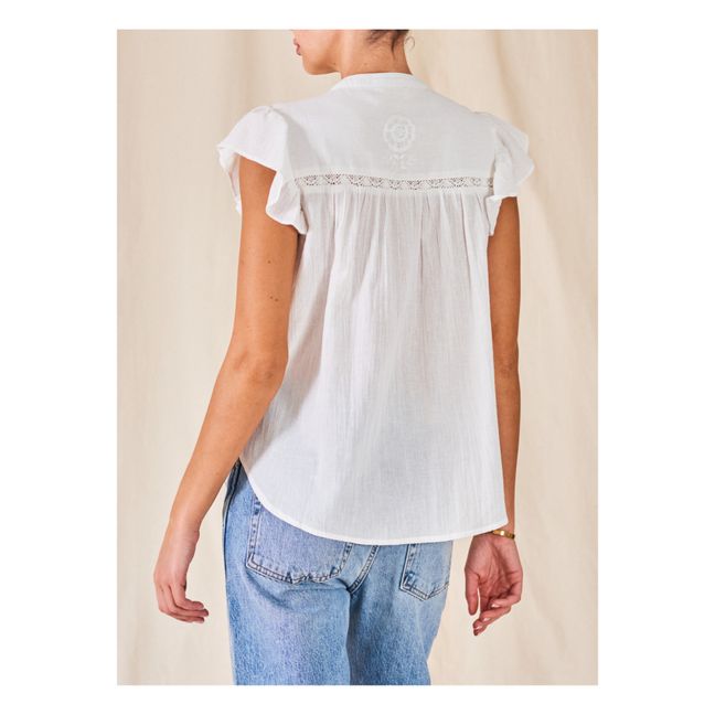 Tali Embroidered Top | Weiß