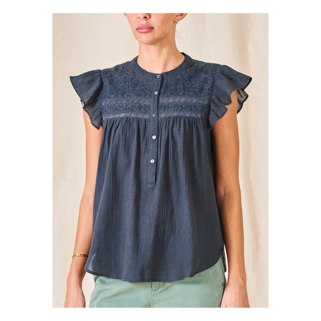 Top Tali Broderies | Noir