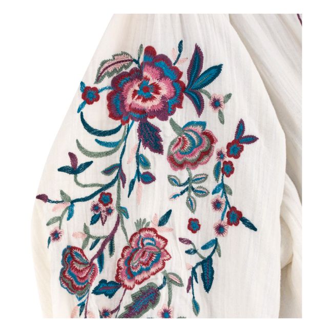 Carmel Embroidered Jacket | Ecru