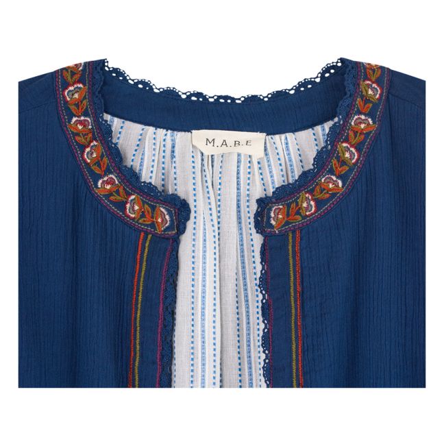 Carmel Embroidered Jacket | Navy blue