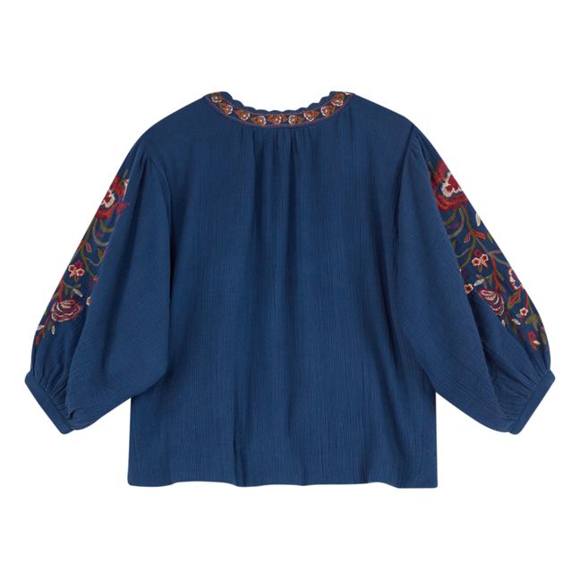 Carmel Embroidered Jacket | Navy blue