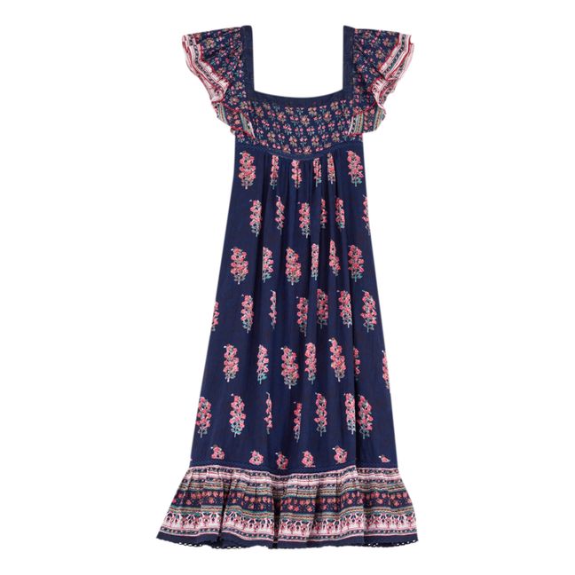 Flori Midi Dress | Azul índigo