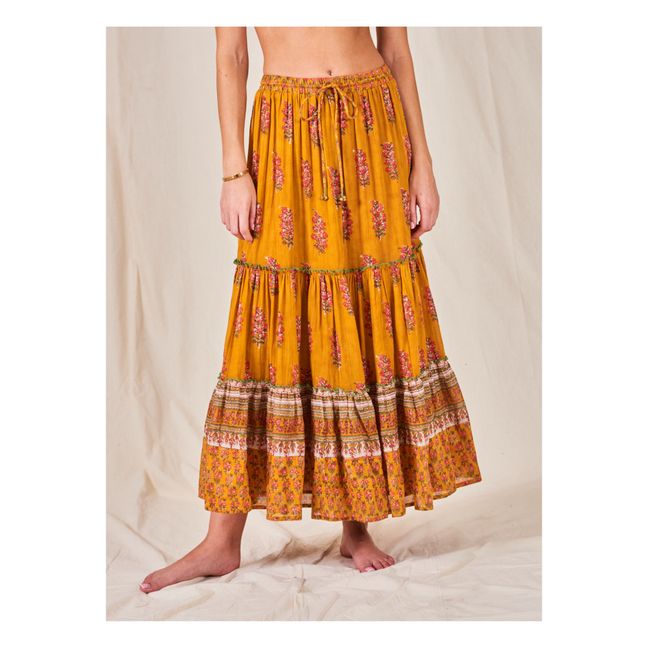 Flori Maxi Skirt | Mustard