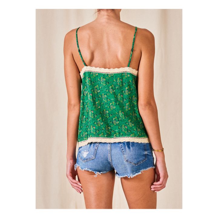 Edie Camisole Top | Verde- Immagine del prodotto n°4