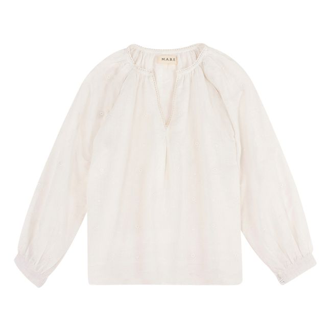 Albi Embroidered Blouse | Blanco