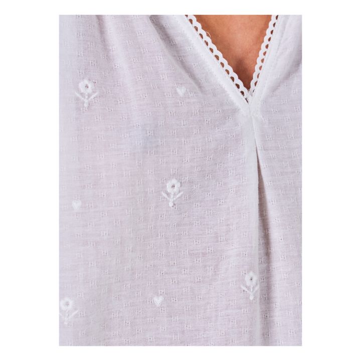 Albi Embroidered Blouse | Bianco- Immagine del prodotto n°4