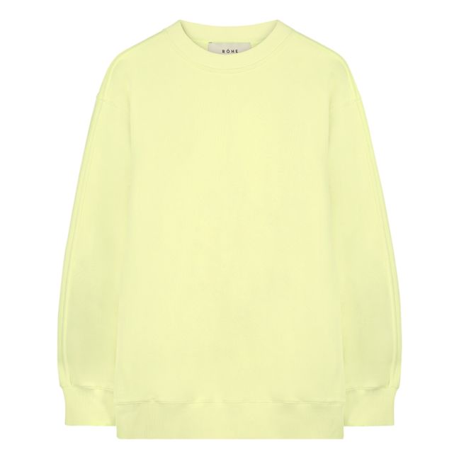 Sweatshirt Oversized aus Bio-Baumwolle | Zitronengelb