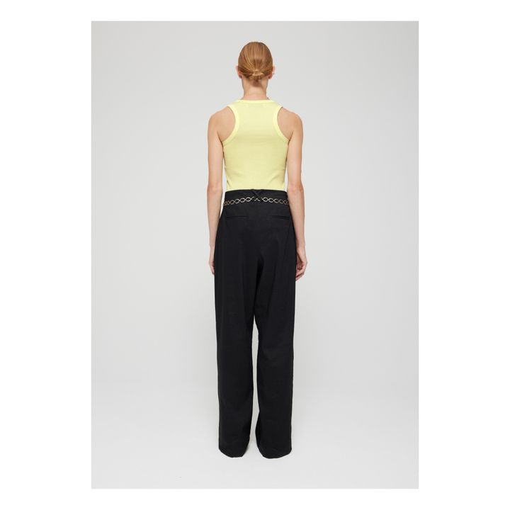 Low Ribbed Tank Top | Amarillo- Imagen del producto n°4