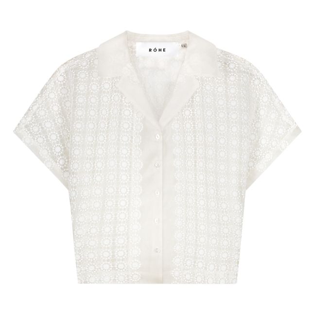 Organza Lace Shirt | Blanco