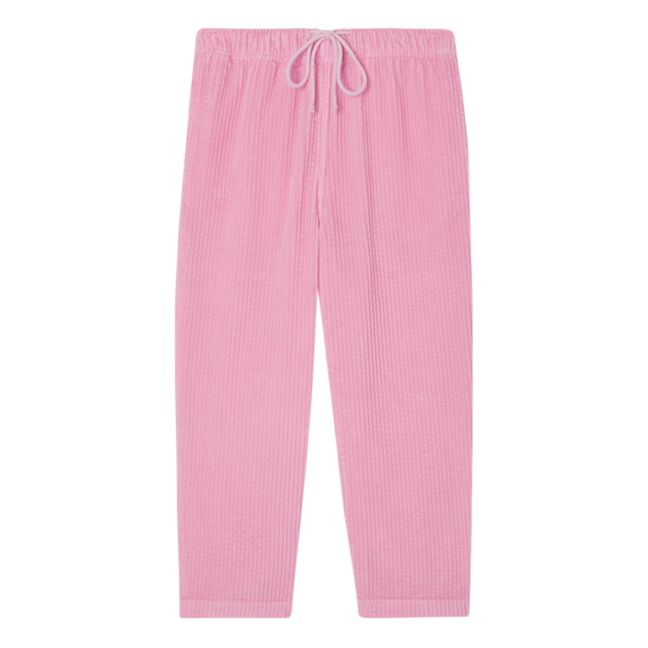 Pantalon Uni Coton Bio | Rose