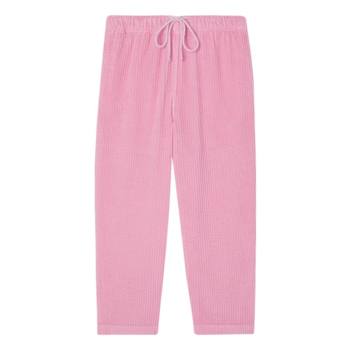 Pantalon Uni Coton Bio | Rose- Image produit n°0