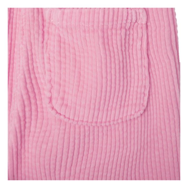 Pantalon Uni Coton Bio | Rosa