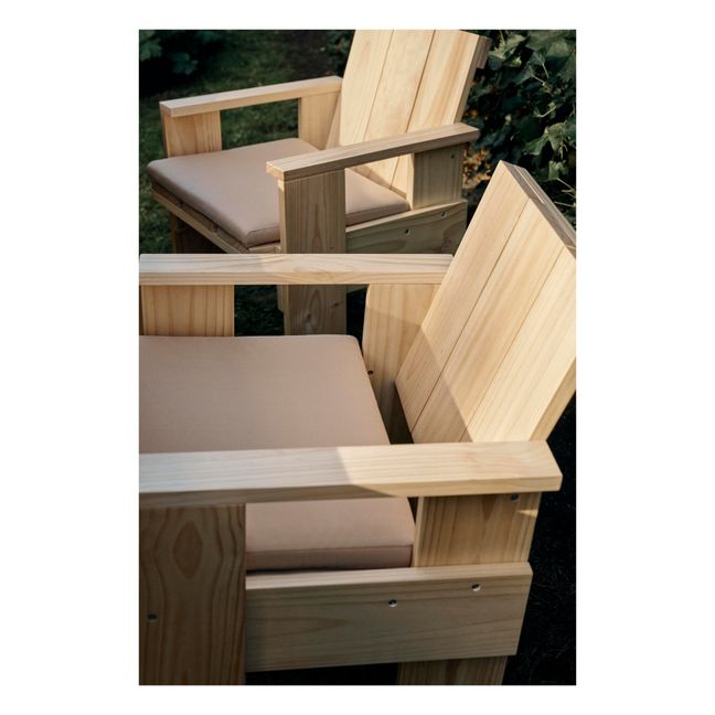 Sedia da esterno in legno Crate  | Pino