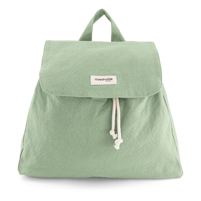 Backpack Georges en coton recyclé | Vert d'eau