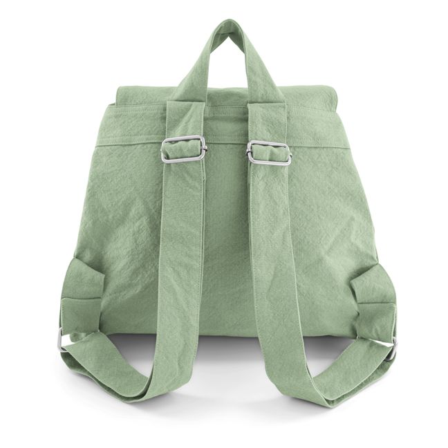 Backpack Georges en coton recyclé | Verde agua