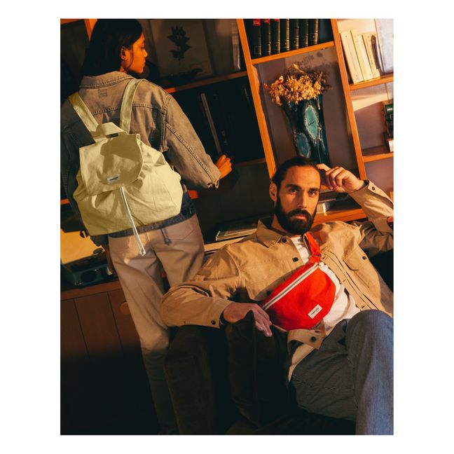 Backpack Georges en coton recyclé | Giallo chiaro