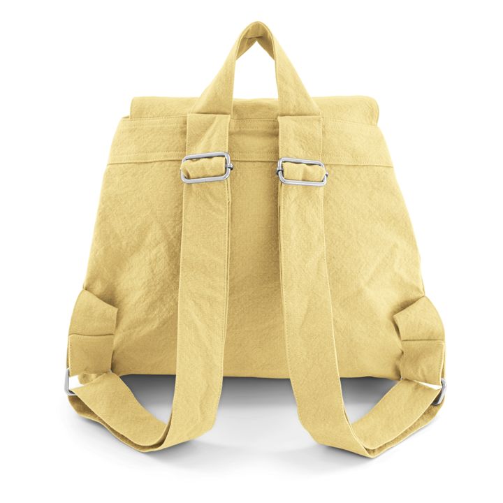 Georges Recycled Cotton Backpack | Blasses Gelb- Produktbild Nr. 3