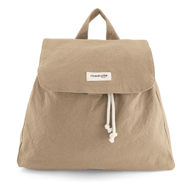 Georges Recycled Cotton Backpack | Beige Nude