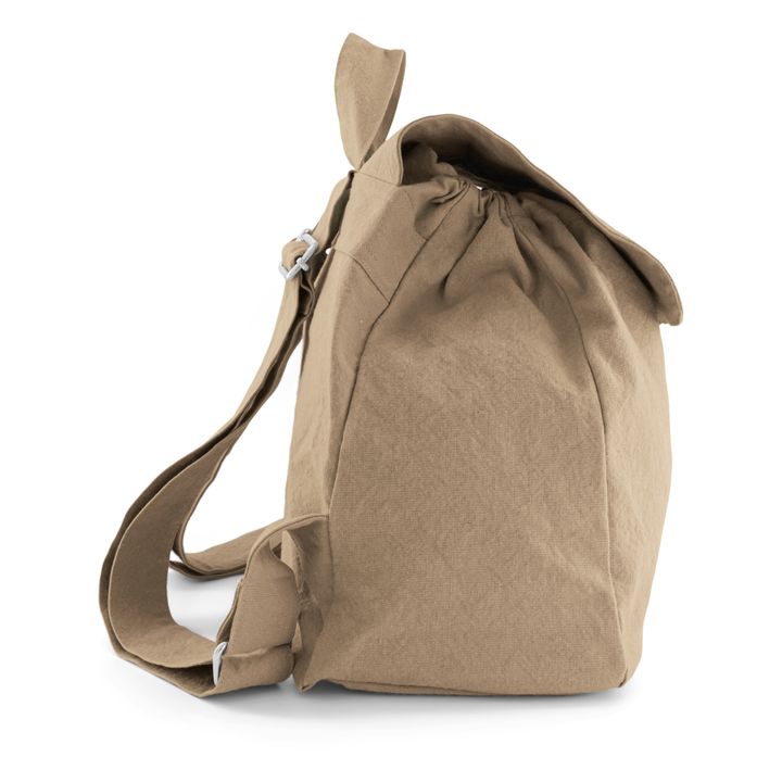 Georges Recycled Cotton Backpack | Nude Beige- Immagine del prodotto n°3