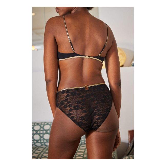 Culotte bimaterial Sony | Negro
